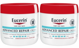 2 pack Eucerin Advanced Repair Cream Very Dry Skin - 16 oz - £28.77 GBP