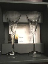 Compatible With Waterford The Millemiun Collection Pair Of Toasting Flutes Cryst - $123.47