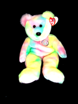 TY Beanie Baby &quot;B.B. Bear&quot; Plush Birthday Bear 2001 Mint Rare &amp; Retired New - £11.15 GBP