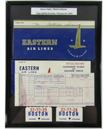 Lot Eastern Airlines Tickets Baggage Claim 1962 Miami to Boston, with Co... - £17.09 GBP