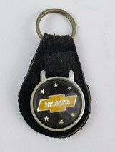Vintage Chevrolet Monza Leather Keychain Key Ring Black Leather - $17.41