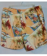 TOMMY BAHAMA Sz XL 38&quot; Swim Trunks Shorts Suit Drawstring Palm Tree Sail... - €21,94 EUR