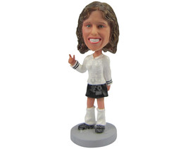 Custom Bobblehead Beautiful Girl With A Great Smile - Leisure &amp; Casual Casual Fe - £70.38 GBP