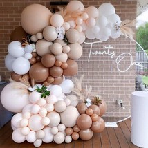 Brown Balloon Garland Kit Arch Boho Light Jungle Cream Baby Shower Decorations N - £31.06 GBP