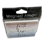 New-Refrgerator Ceramic Magnet-“Faith/Hope/Love”. Inspirational - €14,34 EUR