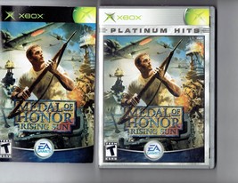 Medal Of Honor Rising Sun Platinum Hits video Game Microsoft XBOX CIB - £14.56 GBP