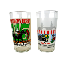 Harry M. Stevens Two Kentucky Derby Glasses Horse Racing - £20.33 GBP