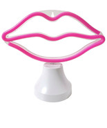 Light up neon sign LED Pink Lips, 7.6&quot; x 9.5&quot; - £94.95 GBP