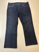 Women’s Common Genes Jeans Size 16p Bootcut Pocket Flap Blue Denim Pants - £11.04 GBP