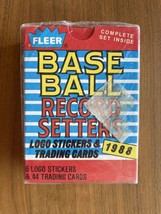 1988 Fleer Baseball Record Setters Logo Stickers &amp; Trading Cards Set Vintage - £7.86 GBP
