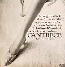 1965 Du Pont Nylon Stocking Cantrece Advertisement Vintage Fashion DWII24 - $562.94 MXN
