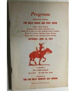 FAR HILLS (NJ) HORSE &amp; PONY SHOW 156-page Fox Chase Stables Program June... - €11,03 EUR