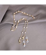 High Quality Eyeglass Neck Chain With Pearls Retainer Holder Eyewear Lan... - $13.50
