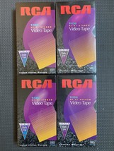 RCA T-120 T120 HI-FI Stereo VHS Video Tape Sealed Lot of 4 Free Shipping - £12.29 GBP