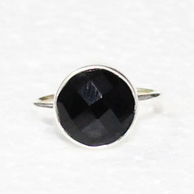 925 Sterling Silver Black Onyx Ring Handmade Jewelry Gemstone Ring All Size - £26.84 GBP