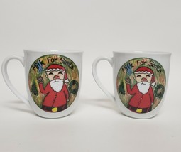 Milk For Santa Coffee Mug Cup set of 2 Christmas Village Kids Jessica Smith - £7.83 GBP