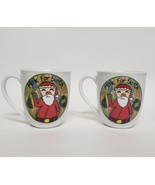 Milk For Santa Coffee Mug Cup set of 2 Christmas Village Kids Jessica Smith - £7.32 GBP