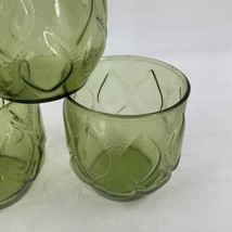 Vintage Anchor Hocking Madrid Green Double Old-Fashioned Glasses Set of 3 MCM EC - £23.64 GBP