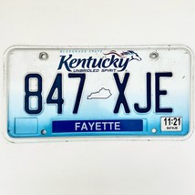 2021 United States Kentucky Fayette County Passenger License Plate 847 XJE - $16.34 CAD