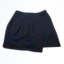 French Connection Black Faux Wrap Above Knee Skirt Size 12 - $27.55
