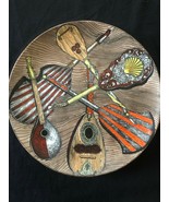 Vintage 1950&#39;s Piero Fornasetti Strumenti Musicali #4 Main Peint Assiette - $348.99