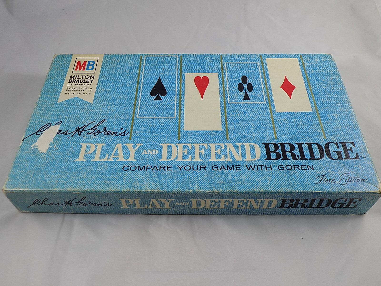 Chas Goren's Play and Defend Bridge Milton Bradley 1965 Vintage NO Cards - $9.75
