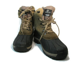 Magellan Outdoors Men&#39;s Winter Snow Boots Thinsulate Pac Suede Leather Size 13 - £34.94 GBP