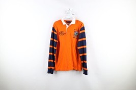 Vintage Ralph Lauren Mens Small Spell Out Striped Long Sleeve Rugby Polo... - £46.68 GBP