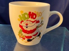 Royal Norfolk Santa Claus Skiing Christmas Ceramic Coffee Mug 3 3/4&quot; Ho ... - £6.88 GBP