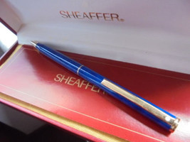 SHEAFFER FASHION Ball pen lacquè in blue color Original in gift box with garante - £35.16 GBP