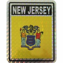 State of New Jersey Flag Reflective Decal Bumper Sticker - $53.03 MXN