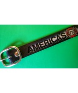 AMERICAN FIREFIGHTERS Genuine Leather Cowhide Belt all sizes up to 54&quot; W... - $19.75