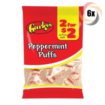 6x Bags Gurley&#39;s Peppermint Flavor Puffs Candy | 1.5oz | Fast Shipping - £11.83 GBP