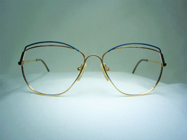 Prestige eyeglasses, Gold plated, Aviator, Scallop oval women frames vintage NOS - £163.12 GBP