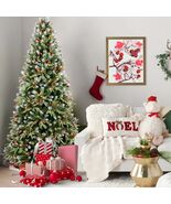 8FT Realistic Snow-Tipped Christmas Tree 600 Warm White LED Lights - $371.99