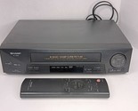 Sharp VC-A410U VHS VCR 4 Head Tested and Works. With Remote Control  - $48.46