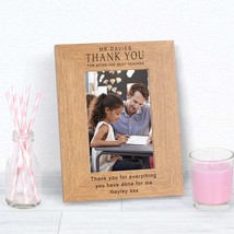 Personalised Engraved Thankyou Teacher Wooden Photo Frame Teacher Thanky... - £11.68 GBP