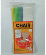 Vintage Lounge Chair Replacement Cover Vinyl Coated Polyester PARADISE U... - $25.83 CAD