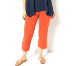 Women with Control Tummy Control Full Leg Crop Pants - Burnt Sienna, Medium - £23.73 GBP