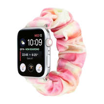 Flannel Hair Ring Replacement Strap Watchband, For Apple Watch Series 8&amp;... - £12.04 GBP