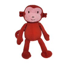 12&quot; Animal Adventure Red + Pink Baby Monkey 2012 Stuffed Animal Plush Toy - £37.21 GBP