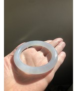 55.6mm Genuine Burmese Grade A Light Blue Jadeite Bangle Bracelet  翡翠玉鐲手... - $10,791.21 CAD