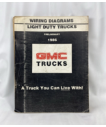 Vintage 1986 GMC Light Duty Trucks Wiring Diagrams 1500, 2500, 3500 CK S... - $47.49