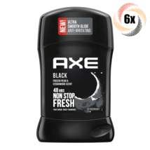 6x Sticks Axe Black Pear &amp; Cedarwood Scent Antiperspirant Deodorant | 50ml - £26.59 GBP