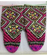 NEW  ALBANIAN HANDMADE TRADITIONAL FOLK MULTICOLOR SOCKS CORAPE-WOMEN GI... - £26.75 GBP