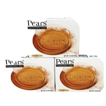 Pears Transparent Glycerin Soap Bars 3-Pack - Amber - £14.23 GBP