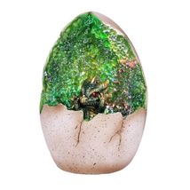 Green Dragon Egg with LED Light Figurine New - $21.76