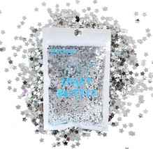 Art Craft Glitter 3mm Star Shaped Holographic Chunky Flakes Sequins for ... - $318.48 MXN
