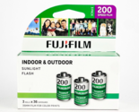 Fuji Film Daylight Flash 200 Speed Film 3 Rolls 35m Color Prints 9/24 - $28.98