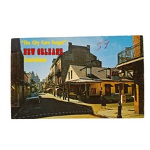 Postcard New Orleans The City Care Forgot Bourbon Street Louisiana Chrome - £5.45 GBP